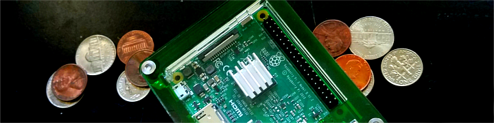 Collecting and Analyzing Big Data on a Small Budget Computer chip on top of American coins